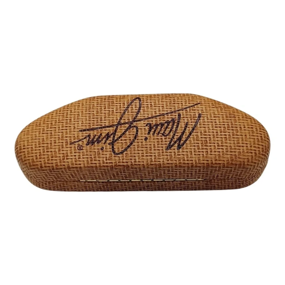 Official Maui Jim Bamboo Tan Sunglasses Hard Case Large Clamshell Case Only